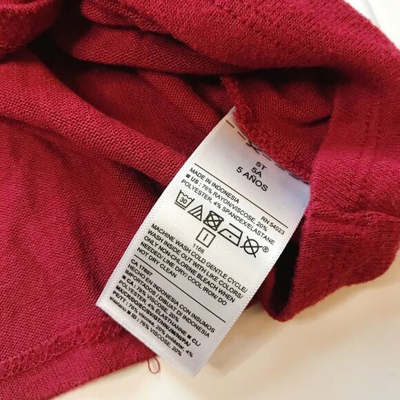 Old Navy Girls Red Knot Top 5T - Picture 4 of 5